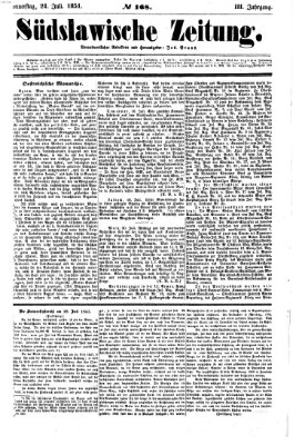 Südslawische Zeitung Donnerstag 24. Juli 1851