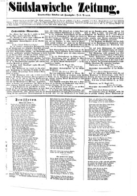 Südslawische Zeitung Donnerstag 28. August 1851