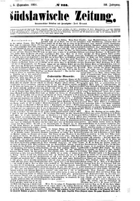 Südslawische Zeitung Freitag 5. September 1851