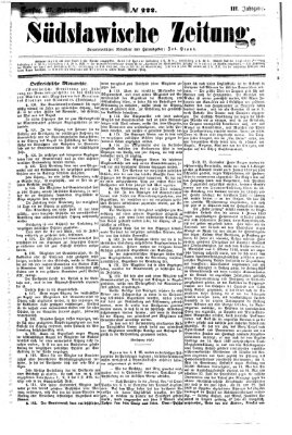 Südslawische Zeitung Samstag 27. September 1851