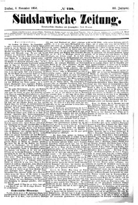 Südslawische Zeitung Dienstag 4. November 1851