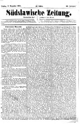 Südslawische Zeitung Dienstag 2. Dezember 1851