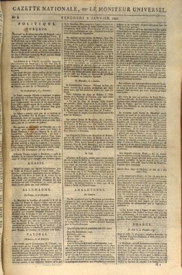 Gazette nationale, ou le moniteur universel (Le moniteur universel) Freitag 8. Januar 1790