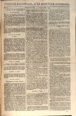 Gazette nationale, ou le moniteur universel (Le moniteur universel) Sonntag 17. Januar 1790