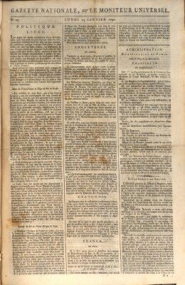 Gazette nationale, ou le moniteur universel (Le moniteur universel) Montag 25. Januar 1790