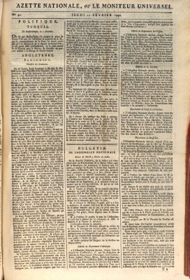 Gazette nationale, ou le moniteur universel (Le moniteur universel) Donnerstag 11. Februar 1790