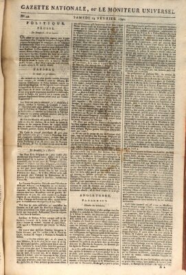 Gazette nationale, ou le moniteur universel (Le moniteur universel) Samstag 13. Februar 1790