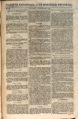 Gazette nationale, ou le moniteur universel (Le moniteur universel) Montag 15. Februar 1790