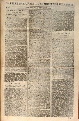 Gazette nationale, ou le moniteur universel (Le moniteur universel) Freitag 26. Februar 1790