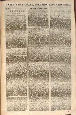 Gazette nationale, ou le moniteur universel (Le moniteur universel) Montag 8. März 1790