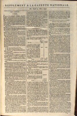 Gazette nationale, ou le moniteur universel (Le moniteur universel) Donnerstag 25. März 1790