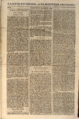 Gazette nationale, ou le moniteur universel (Le moniteur universel) Freitag 26. März 1790