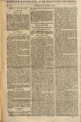 Gazette nationale, ou le moniteur universel (Le moniteur universel) Samstag 10. April 1790