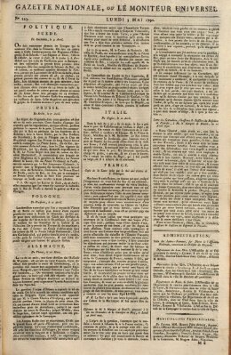 Gazette nationale, ou le moniteur universel (Le moniteur universel) Montag 3. Mai 1790