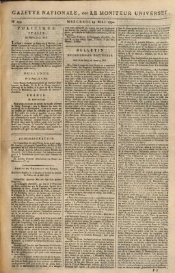 Gazette nationale, ou le moniteur universel (Le moniteur universel) Mittwoch 19. Mai 1790