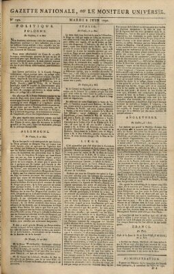 Gazette nationale, ou le moniteur universel (Le moniteur universel) Dienstag 8. Juni 1790