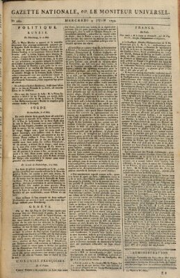 Gazette nationale, ou le moniteur universel (Le moniteur universel) Mittwoch 9. Juni 1790