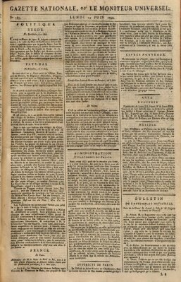 Gazette nationale, ou le moniteur universel (Le moniteur universel) Montag 14. Juni 1790