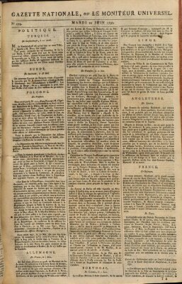 Gazette nationale, ou le moniteur universel (Le moniteur universel) Dienstag 22. Juni 1790