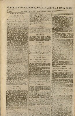 Gazette nationale, ou le moniteur universel (Le moniteur universel) Samstag 28. August 1790