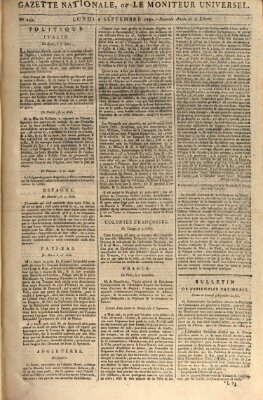 Gazette nationale, ou le moniteur universel (Le moniteur universel) Montag 6. September 1790