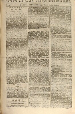 Gazette nationale, ou le moniteur universel (Le moniteur universel) Dienstag 21. September 1790