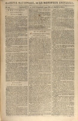 Gazette nationale, ou le moniteur universel (Le moniteur universel) Freitag 24. September 1790