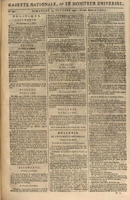 Gazette nationale, ou le moniteur universel (Le moniteur universel) Sonntag 24. Oktober 1790