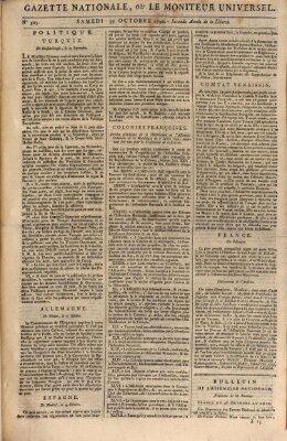 Gazette nationale, ou le moniteur universel (Le moniteur universel) Samstag 30. Oktober 1790