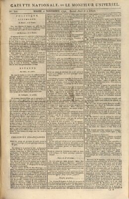 Gazette nationale, ou le moniteur universel (Le moniteur universel) Dienstag 2. November 1790