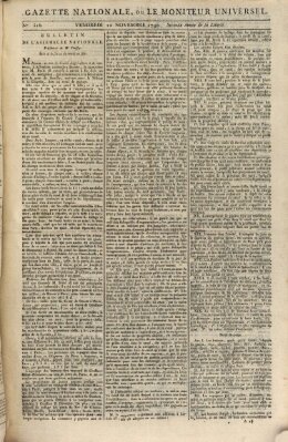 Gazette nationale, ou le moniteur universel (Le moniteur universel) Freitag 12. November 1790