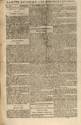 Gazette nationale, ou le moniteur universel (Le moniteur universel) Sonntag 14. November 1790