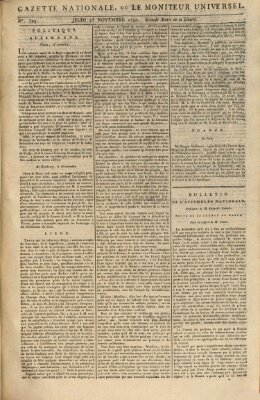 Gazette nationale, ou le moniteur universel (Le moniteur universel) Donnerstag 25. November 1790