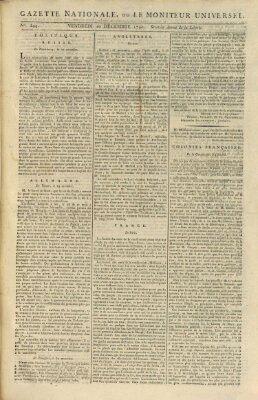 Gazette nationale, ou le moniteur universel (Le moniteur universel) Freitag 10. Dezember 1790