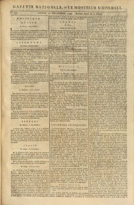 Gazette nationale, ou le moniteur universel (Le moniteur universel) Montag 13. Dezember 1790