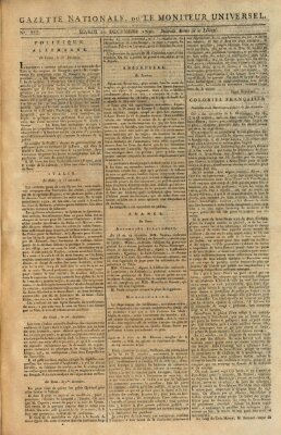 Gazette nationale, ou le moniteur universel (Le moniteur universel) Dienstag 21. Dezember 1790