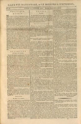 Gazette nationale, ou le moniteur universel (Le moniteur universel) Montag 10. Januar 1791