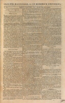 Gazette nationale, ou le moniteur universel (Le moniteur universel) Dienstag 18. Januar 1791