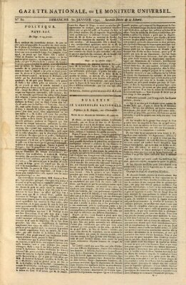 Gazette nationale, ou le moniteur universel (Le moniteur universel) Sonntag 30. Januar 1791