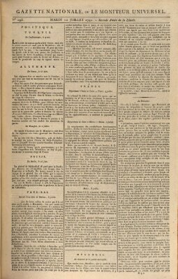 Gazette nationale, ou le moniteur universel (Le moniteur universel) Dienstag 12. Juli 1791