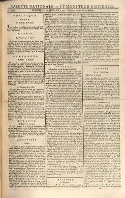 Gazette nationale, ou le moniteur universel (Le moniteur universel) Freitag 22. Juli 1791