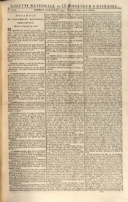 Gazette nationale, ou le moniteur universel (Le moniteur universel) Samstag 23. Juli 1791