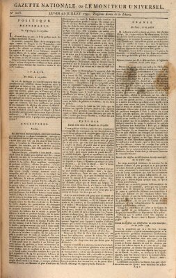 Gazette nationale, ou le moniteur universel (Le moniteur universel) Montag 25. Juli 1791