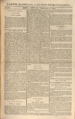 Gazette nationale, ou le moniteur universel (Le moniteur universel) Donnerstag 11. August 1791