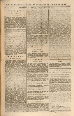 Gazette nationale, ou le moniteur universel (Le moniteur universel) Freitag 12. August 1791