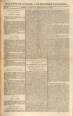 Gazette nationale, ou le moniteur universel (Le moniteur universel) Samstag 13. August 1791