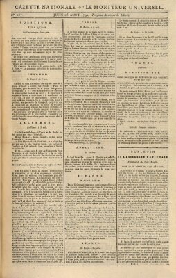 Gazette nationale, ou le moniteur universel (Le moniteur universel) Donnerstag 25. August 1791