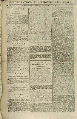 Gazette nationale, ou le moniteur universel (Le moniteur universel) Samstag 3. September 1791