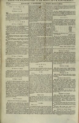 Gazette nationale, ou le moniteur universel (Le moniteur universel) Sonntag 18. September 1791