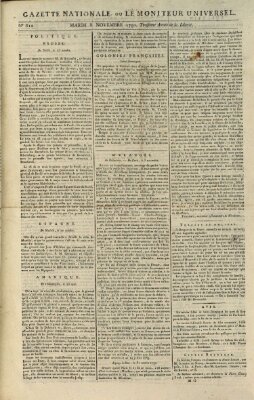 Gazette nationale, ou le moniteur universel (Le moniteur universel) Dienstag 8. November 1791